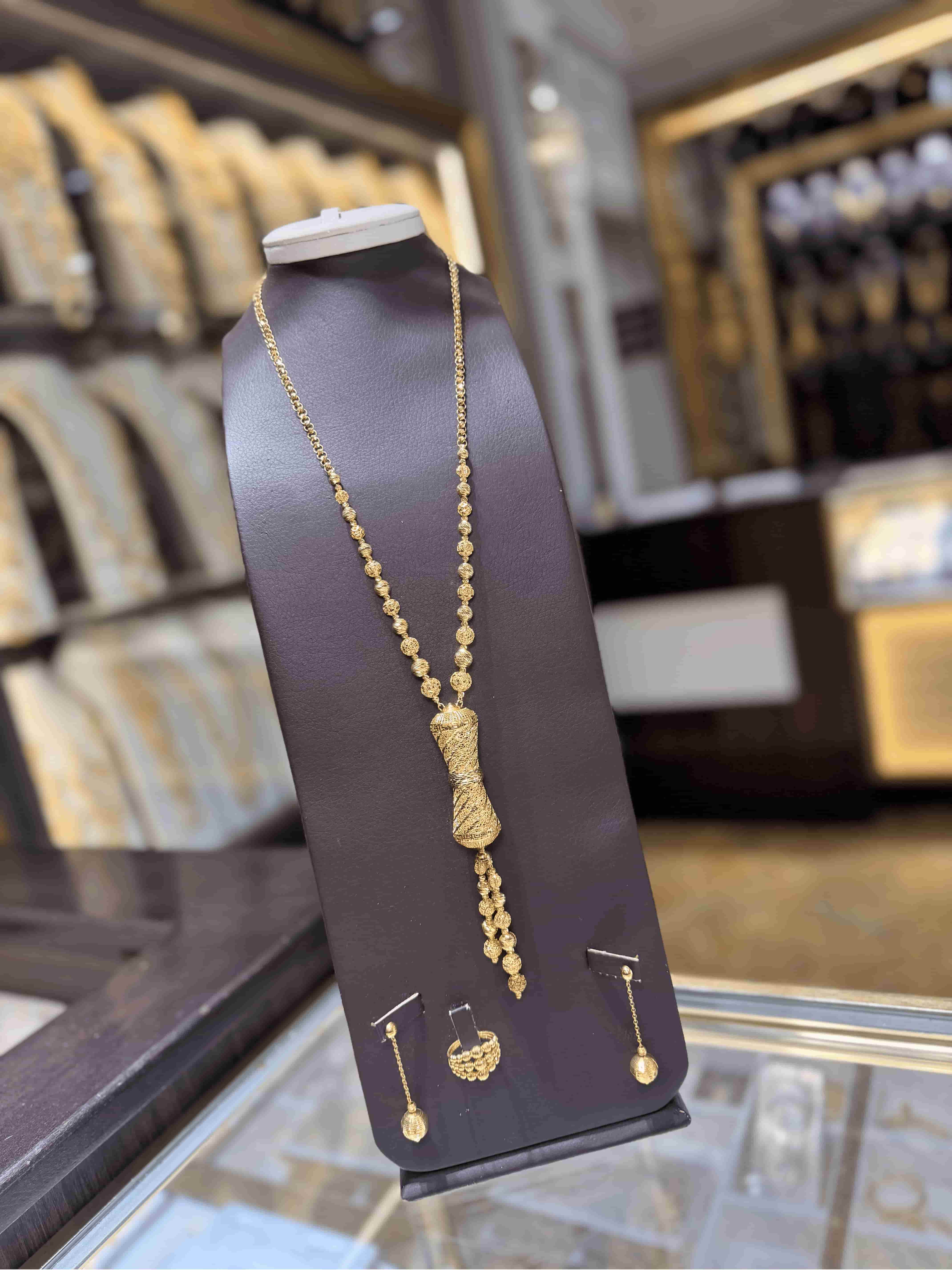 21K Gold Necklace Set